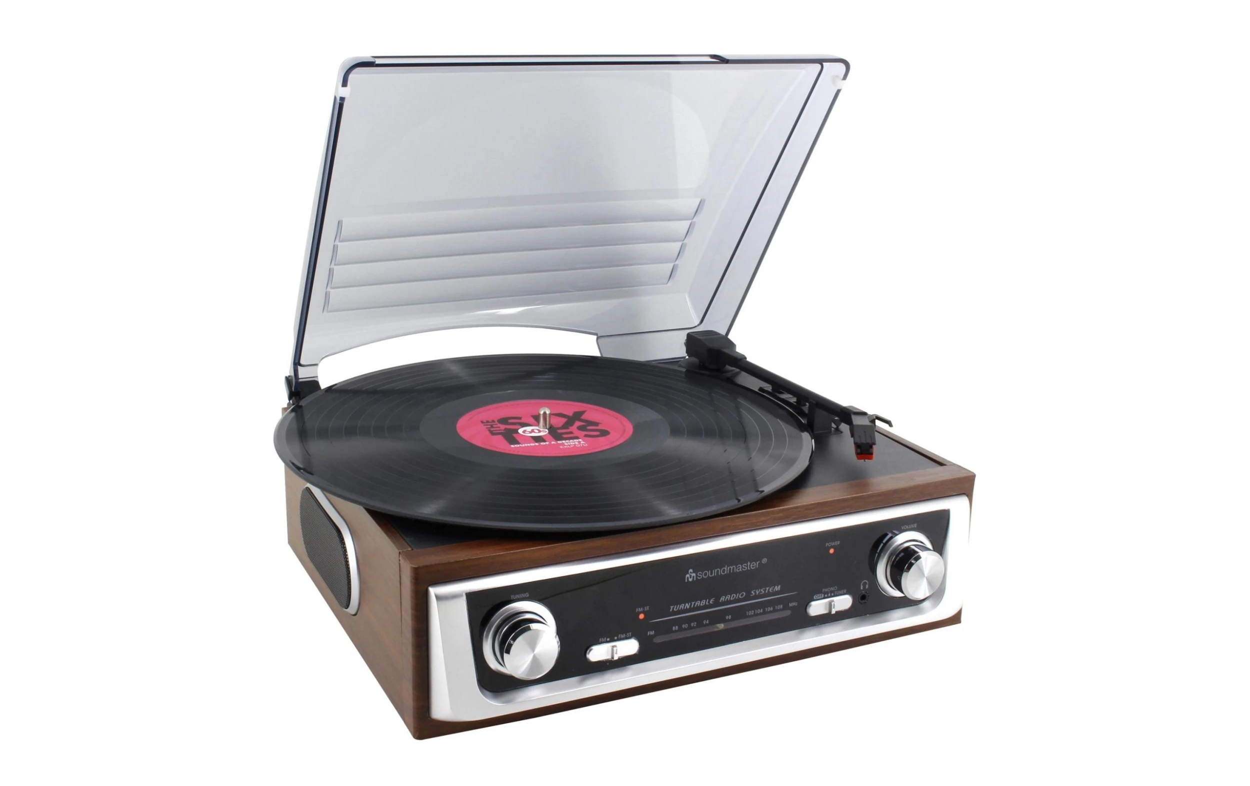 Soundmaster Chaîne Stéréo PL196H Brun - Chaînes Hifi 4 Soundmaster Chaîne Stéréo PL196H Brun - Chaînes Hifi – Image 2