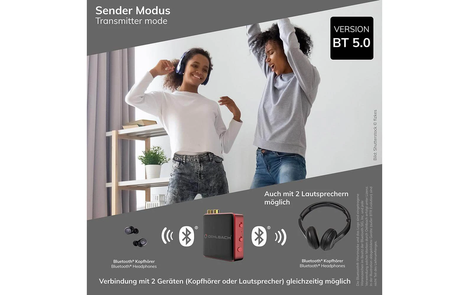 Oehlbach Adaptateur Bluetooth BTR Evolution 5.0 Rouge - Cinéma à Domicile + Haut-parleurs Hifi 4 Oehlbach Adaptateur Bluetooth BTR Evolution 5.0 Rouge - Cinéma à Domicile + Haut-parleurs Hifi – Image 2