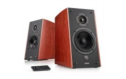 Edifier Paire D’enceintes D’étagère R2000DB Brun - Cinéma à Domicile + Haut-parleurs Hifi