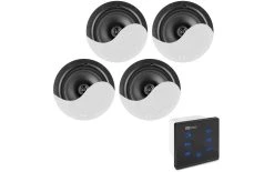 Power Dynamics Haut-parleur De Plafond Powerline A100B Ensemble De 4 - Cinéma à Domicile + Haut-parleurs Hifi