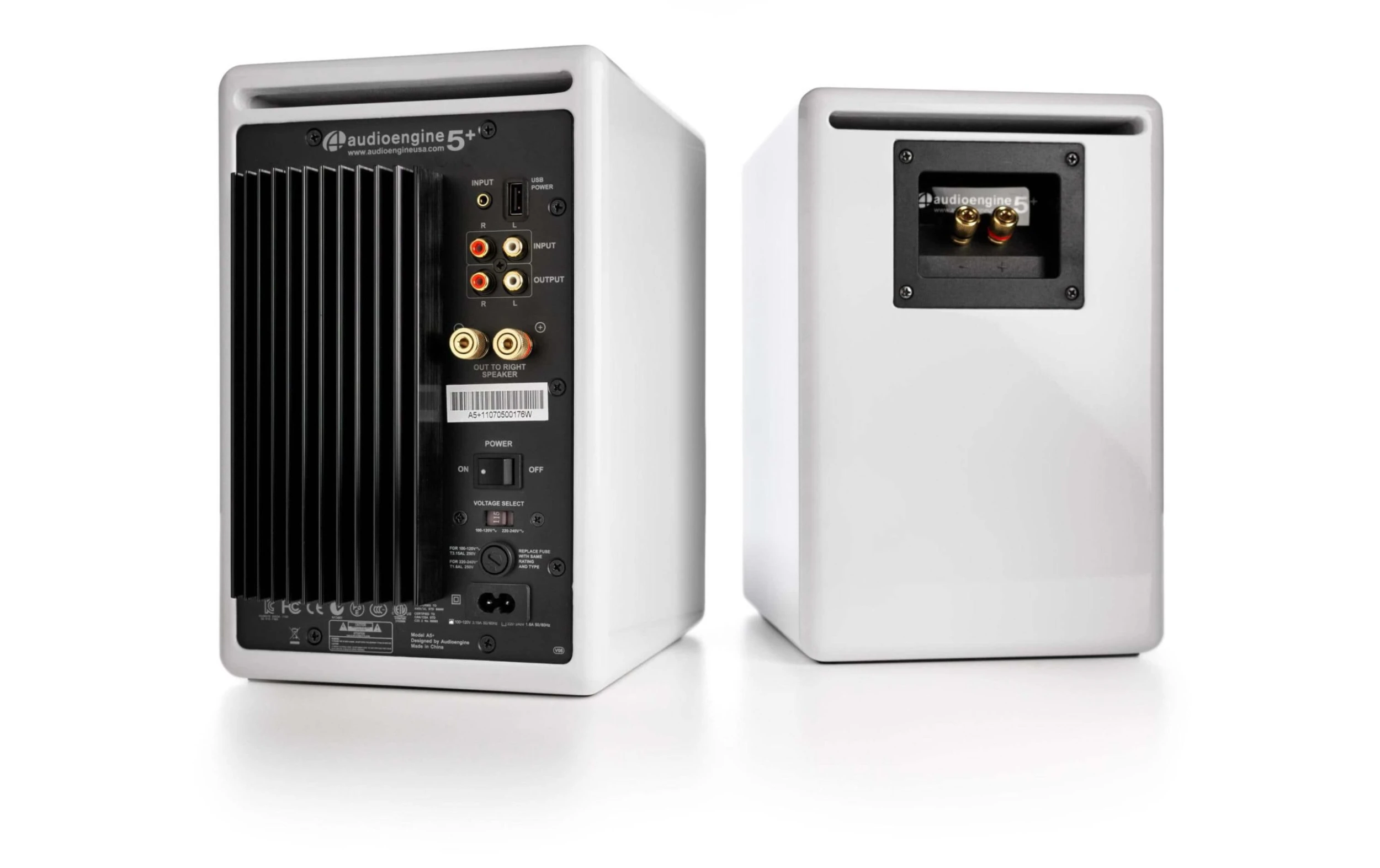 Audioengine Paire D’enceintes D’étagère A5+ Wireless Blanc - Cinéma à Domicile + Haut-parleurs Hifi 4 Audioengine Paire D’enceintes D’étagère A5+ Wireless Blanc - Cinéma à Domicile + Haut-parleurs Hifi – Image 2
