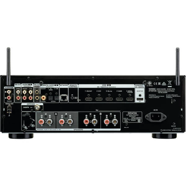 Denon DRA-800H Noir Stero Internetradio, FM, DAB+ - AV + Récepteur ⋅ Composants Hifi 5 Denon DRA-800H Noir Stero Internetradio, FM, DAB+ - AV + Récepteur ⋅ Composants Hifi – Image 3