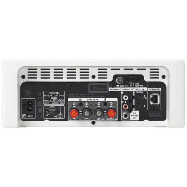 Denon 10307765 RCD-N10 White & 10307827 Demand D7 White - Chaînes Hifi 4 Denon 10307765 RCD-N10 White & 10307827 Demand D7 White - Chaînes Hifi – Image 2