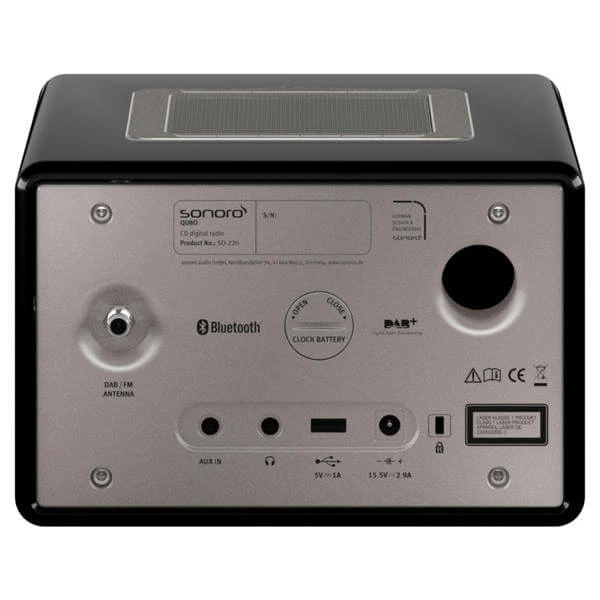 Sonoro QUBO Noir DAB+, FM Bluetooth, CD Player - Chaînes Hifi 4 Sonoro QUBO Noir DAB+, FM Bluetooth, CD Player - Chaînes Hifi – Image 2