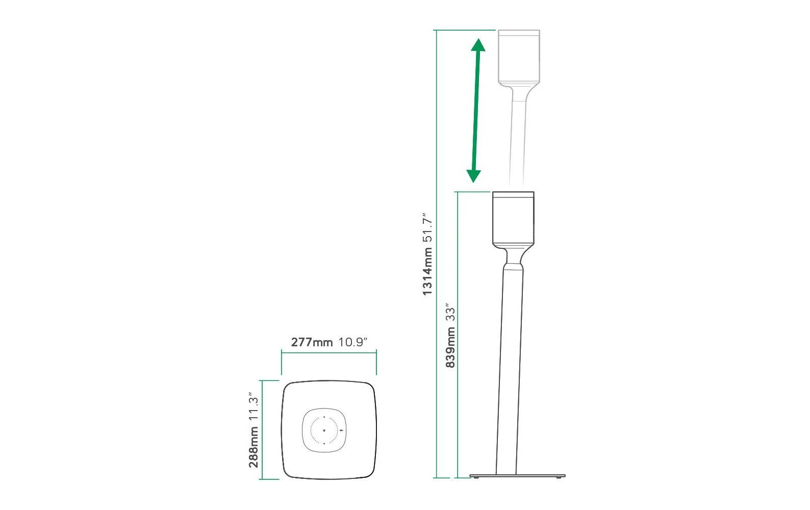 Flexson Supports Sur Pied, Paire Sonos PLAY:1, ONE Et ONE SL, Blanc , Blanc - Cinéma à Domicile + Haut-parleurs Hifi 4 Flexson Supports Sur Pied, Paire Sonos PLAY:1, ONE Et ONE SL, Blanc , Blanc - Cinéma à Domicile + Haut-parleurs Hifi – Image 2