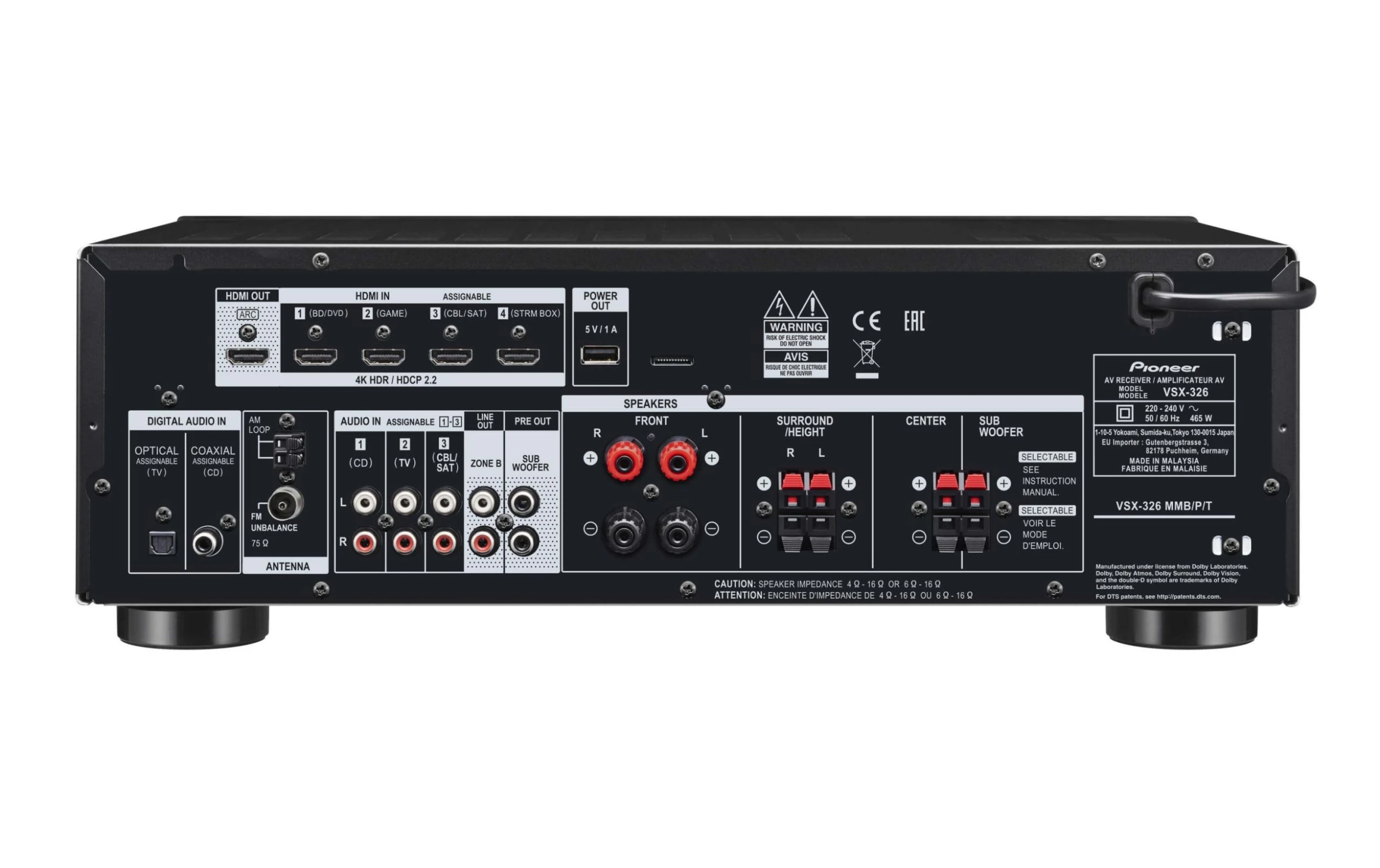 Pioneer HTP-076 Noir - AV + Récepteur ⋅ Composants Hifi 4 Pioneer HTP-076 Noir - AV + Récepteur ⋅ Composants Hifi – Image 2