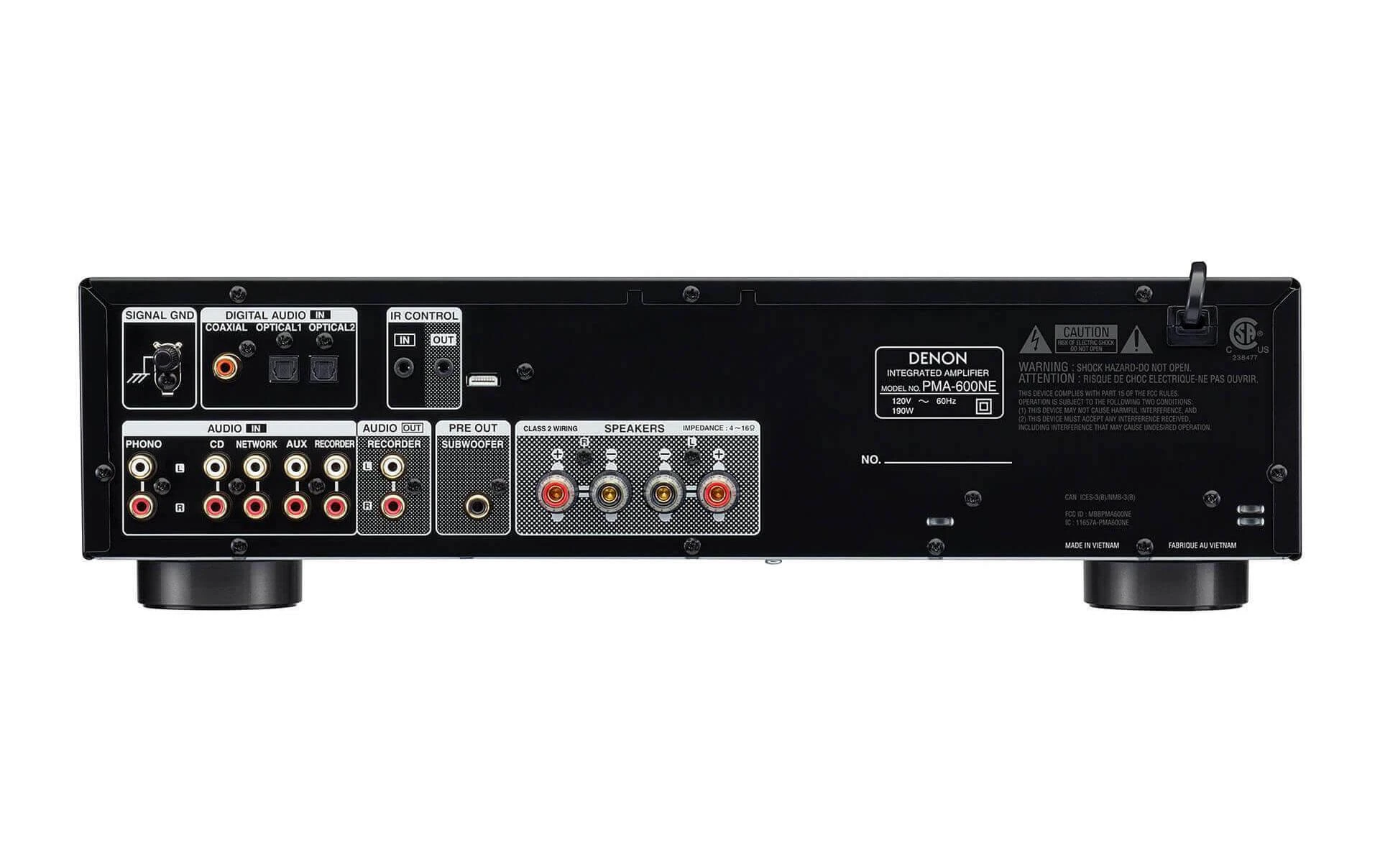 Denon Amplificateur Stéréo PMA-600 Noir - AV + Récepteur ⋅ Composants Hifi 4 Denon Amplificateur Stéréo PMA-600 Noir - AV + Récepteur ⋅ Composants Hifi – Image 2
